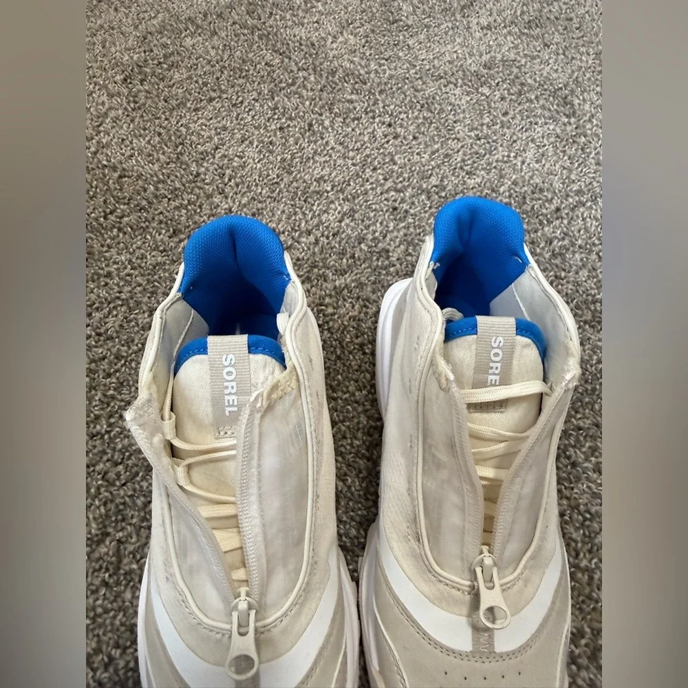 Sorel Cream and Blue Women's Sneakers - Picture 4 of 9